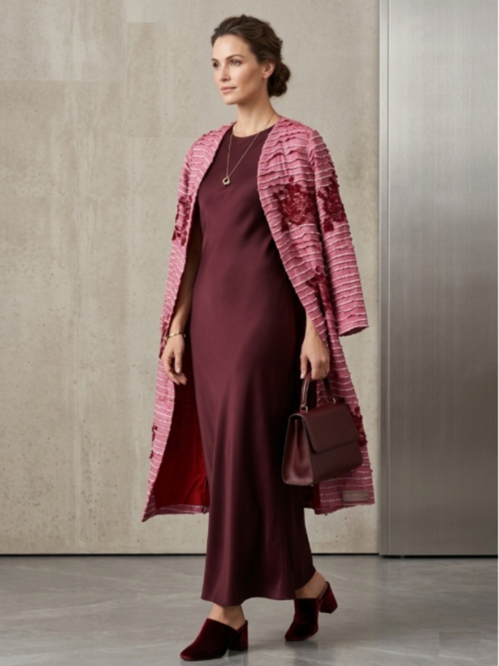 Luxury Italian 100% Silk Tea House Topper Duster (S)